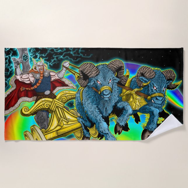 Toalha De Praia Thor's Chariot - Beach Towel (Frente)