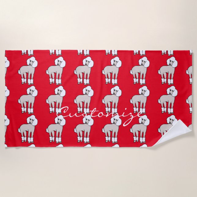 Toalha De Praia Thunder_Cove do Cachorro Padrão (Frente)