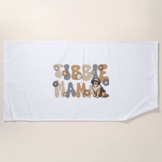 Toalha De Praia Tibetano Spaniel Groovy Tibbie Mama