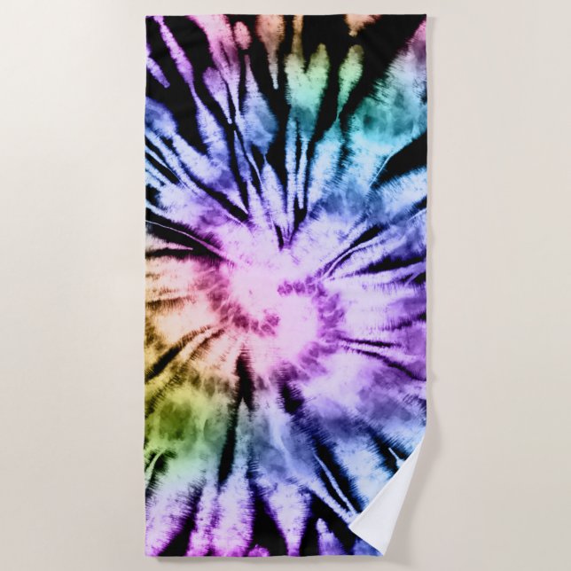 Toalha De Praia Tie Dye Beach Towel (Frente)