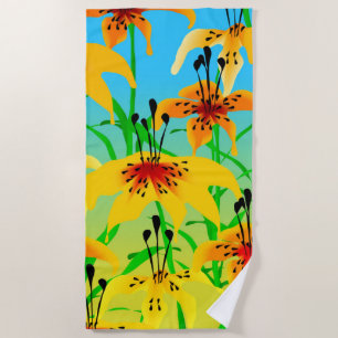 Toalha De Praia Tiger Lily Beach Towel