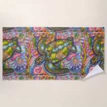 Timmy the Turtle 70" x 35" Beach Towel