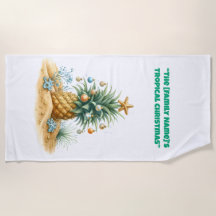 Toalha de Praia - Toalha de Praia de Natal Tropica