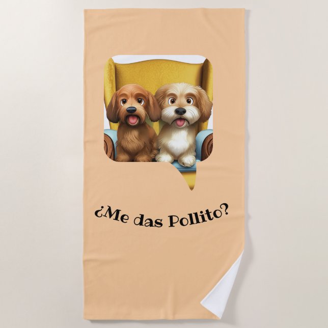 Toalha De Praia Toalla de Playa “Amiguitos Peludos” (Frente)