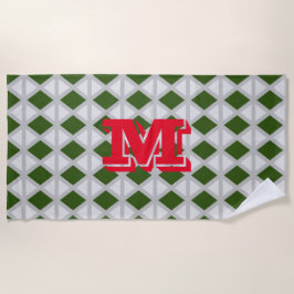 Toalha De Praia Toalla de playa con inicial