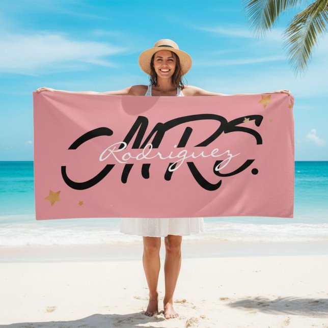 Toalha De Praia Toalla De Playa Newlywed gift, wedding present (Criador carregado)