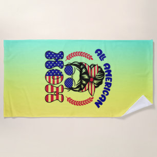 Toalha De Praia Toda Mãe Americana-32169