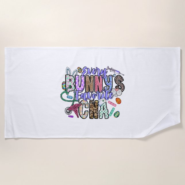 Toalha De Praia Todos os Bunnys Favoritos CNA (Frente)