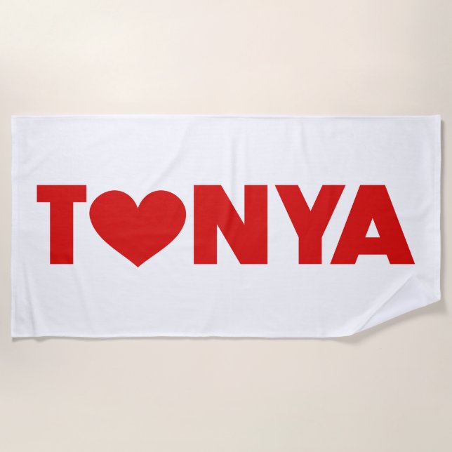 Toalha De Praia Tonya Love (Frente)