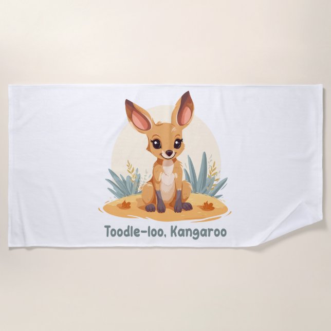 Toalha De Praia Toodle-loo, Kangaroo (Frente)