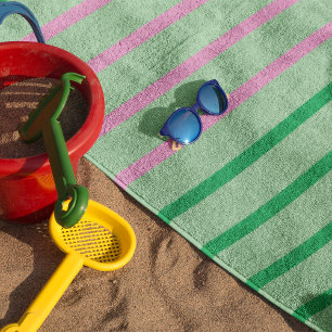 Toalha De Praia Toque inicial de praia personalizada