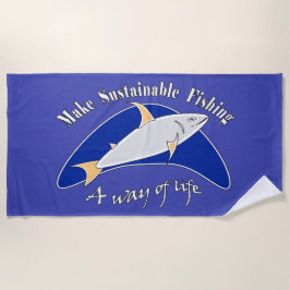 Toalha De Praia Tornar a pesca sustentável um modo de vida