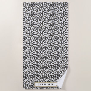 Toalha De Praia Torre-branca-branca-leopardo-de-praia