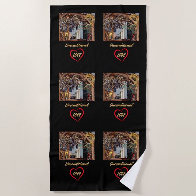 Toalha De Praia Torre de praia clássica (Frente)