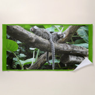 Toalha De Praia Torre de praia de macacos-lindos