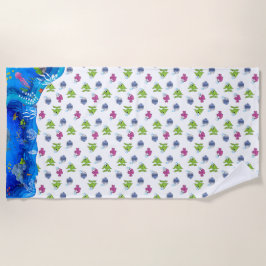 Toalha De Praia Torre de praia de peixe tropical