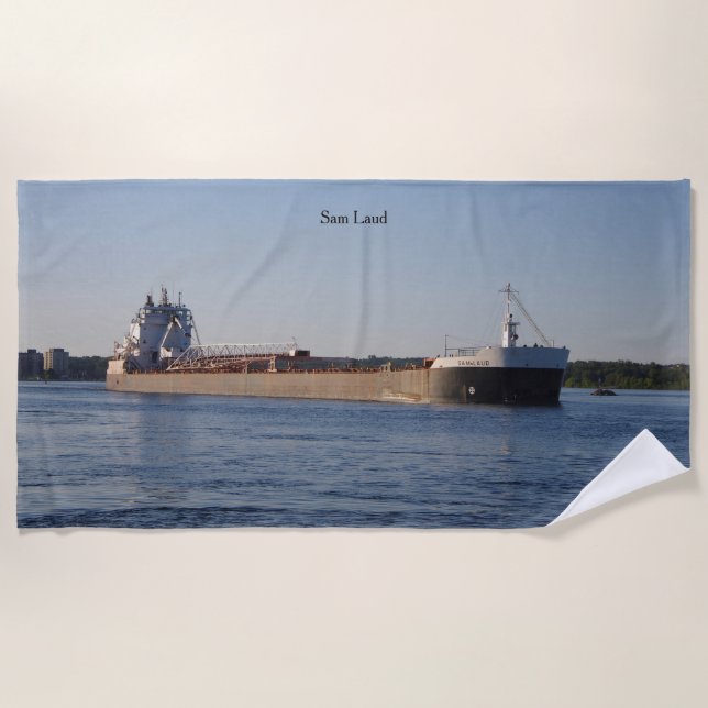 Toalha De Praia Torre de praia de Sam Laud (Frente)