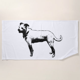 Toalha De Praia Torre de praia de Terrier Mix