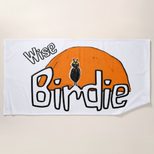 Toalha De Praia Torre de praia de Wise birdie