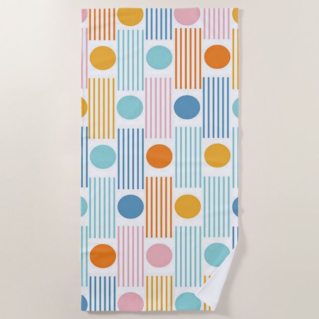 Toalha De Praia Torre de praia do Entusiasmo de férias (Frente)