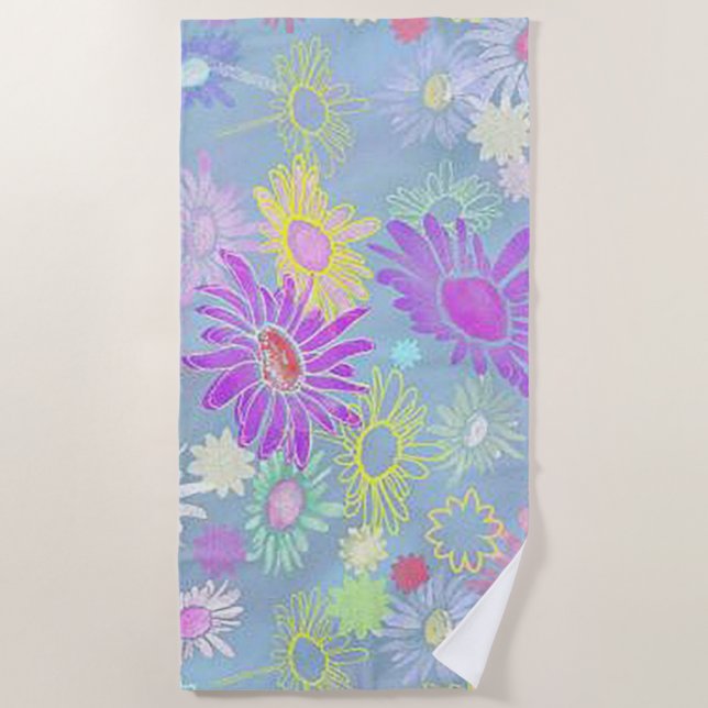 Toalha De Praia Torre de praia do Flor (Frente)