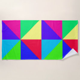 Toalha De Praia Torre de praia multicolorida