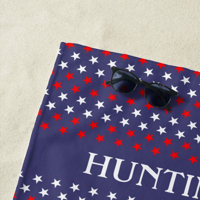 Toalha De Praia Torre de Praia Personalizada Patriótica, com Espin (In Situ)