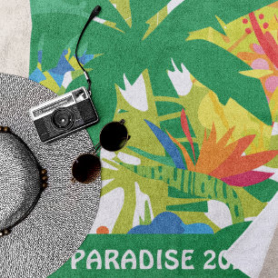 Toalha De Praia Torre de Praia Tropical do Paraíso