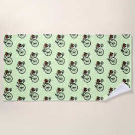 Toalha De Praia Torre Romântica de Bike Beach