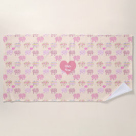 Toalha De Praia Torres de Praia Personalizadas Elefantes Meninos R