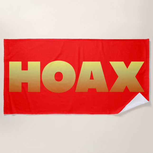 TOALHA DE PRAIA TOWEL DA PLACA DE DESIGN HOAX (Frente)