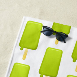 Toalha De Praia Towel de praia divertida - Ice Lollies Green