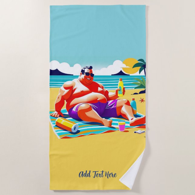 Toalha De Praia Towel de praia personalizado (Frente)