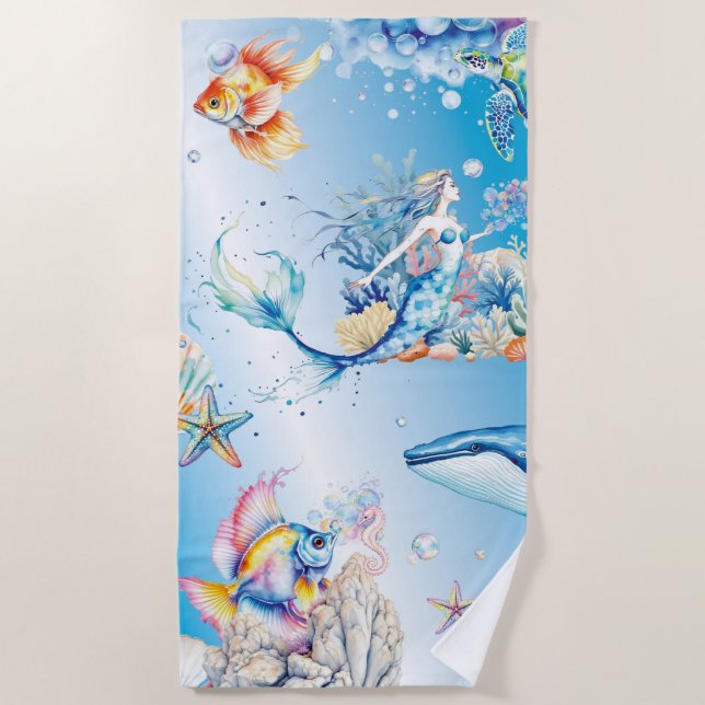 Toalha De Praia Tranquil Depths (Frente)