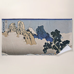 Toalha De Praia Trás da montanha Fuji do rio Minobu Hokusai