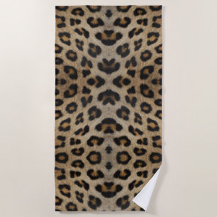Toalha De Praia Trendy na moda-leopardo padrão-impressão