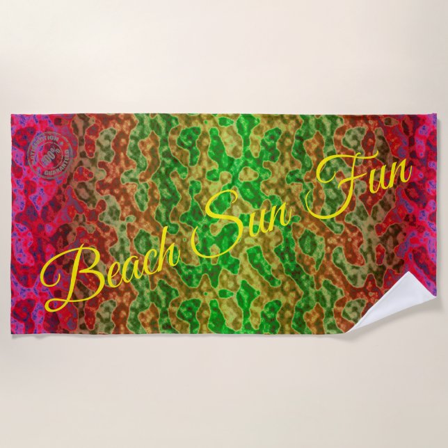 Toalha De Praia Trendy Waves Beach Towel (Frente)