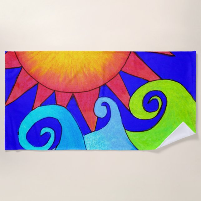 Toalha De Praia Três Waves Beach Towel (Frente)