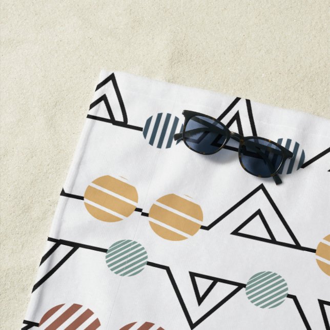 Toalha De Praia Triângulos Bauhaus (In Situ)