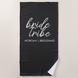 Toalha De Praia Tribo Bride | Bachelorette Bridesmaid Modern