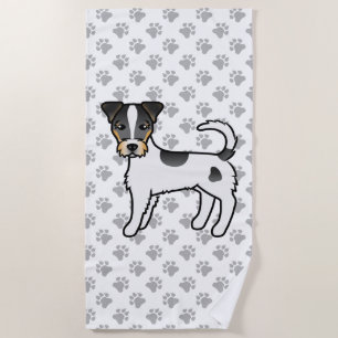 Toalha De Praia Tricolor Rough Casaco Parson Russell Terrier Dog