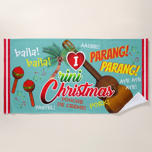 Toalha De Praia Trini Christmas é de Best / Marac e Cuatro (Frente)