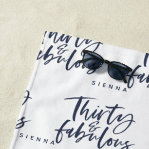 Toalha De Praia Trinta & roteiro personalizado fabuloso do marinho