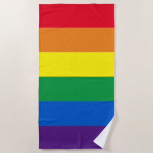 Toalha De Praia Tripas arco-íris cores Lgbt Lgbtq gay flag