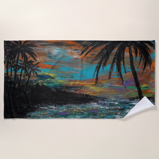 Toalha De Praia Tropaz Beach Towel Horizontal (Frente)