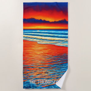 Toalha De Praia Tropical Clara Sunset