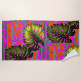 Toalha De Praia Tropical Color Storm Abstract Island Energy