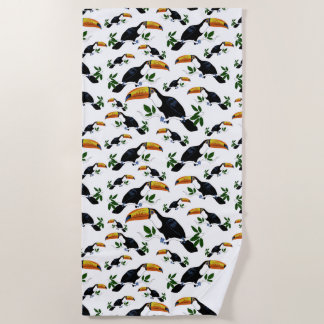 Toalha De Praia Tropical Toucans - Playful Jungle