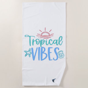 Toalha de Praia Tropical Vibes