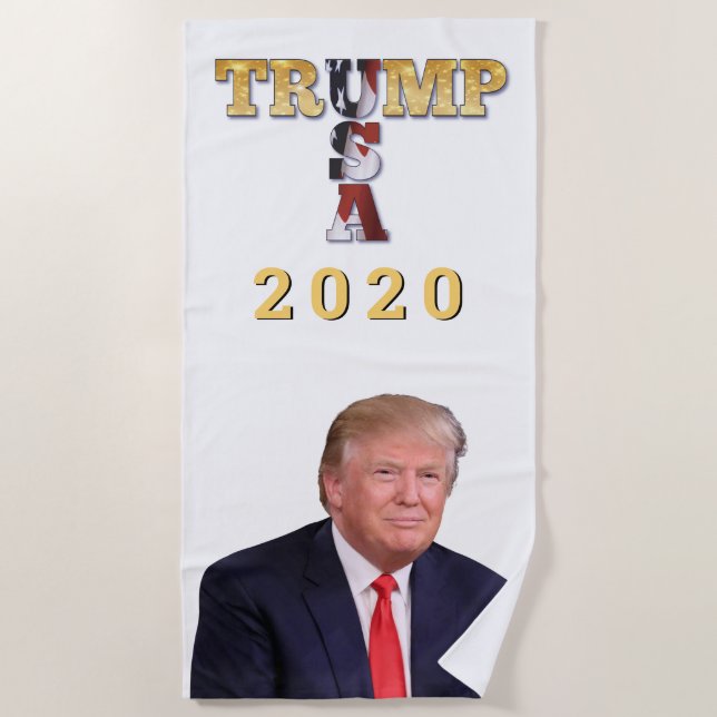 Toalha De Praia Trump 2020 (Frente)